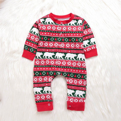 Infant Baby Boys Girls Christmas Santa XMAS Letter Plaid Romper Jumpsuit Outfits baby clothes winter clothes