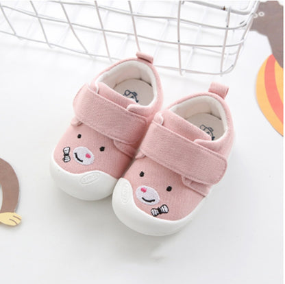 Baby Toddler Shoes Small Cloth Shoes Cute Cartoon Embroidery