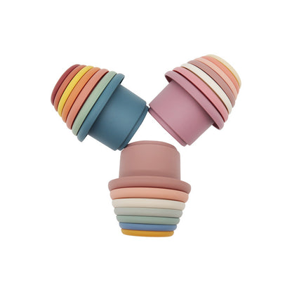 Stacking Cups Silicone Toys