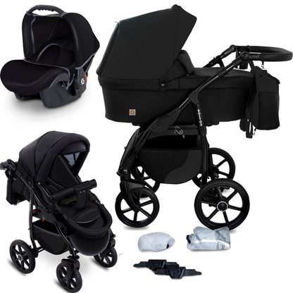 Gagadumi Boston 3-In-1 Pram Travel System - Lightweight Foldable Baby Pushchair