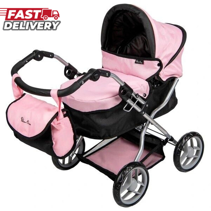 Silver Cross Dolls Ranger Pram Stroller Pushchair Buggy Girls Kids Fun Play Toy